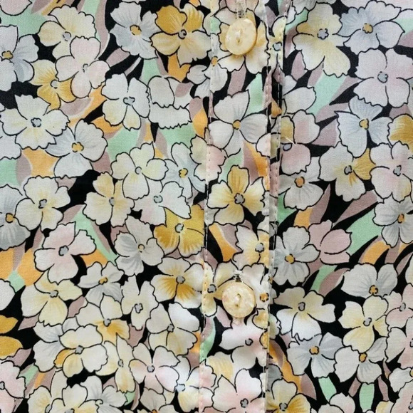 Vintage - Cottagecore Floral Button-down Blouse - Picture 4 of 8
